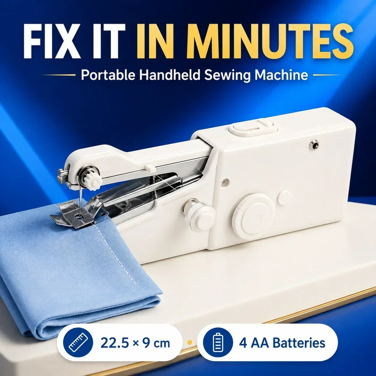 🧵Portable Handheld Sewing Machine – Quick Fabric Repair Tool