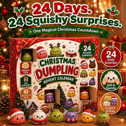 🎅 24 Days of Mini Squishies – Christmas Advent Calendar with Daily Surprises