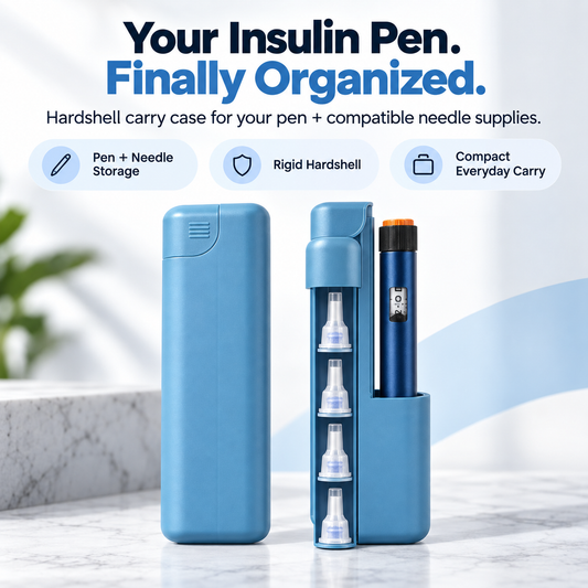 Hardshell Insulin Pen Case – Compact Pen & Needle Organizer for Daily Carry, Work & Travel