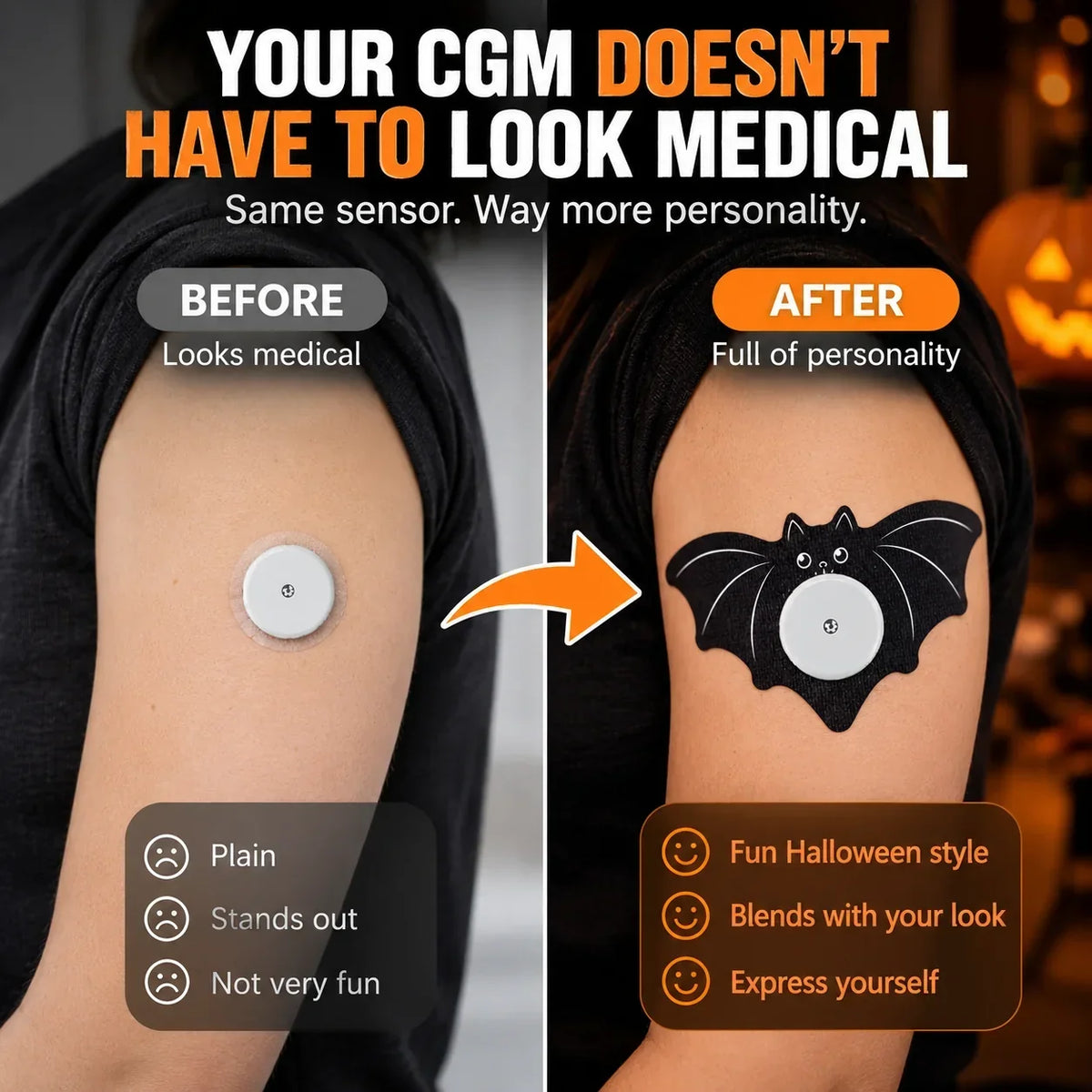 💙 Stay Active CGM Sensor Overpatch – Sweat & Water Resistant Protection