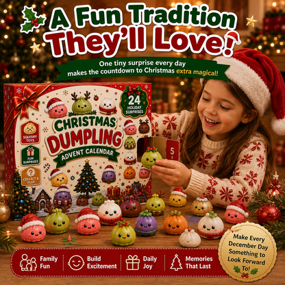 🎅 24 Days of Mini Squishies – Christmas Advent Calendar with Daily Surprises