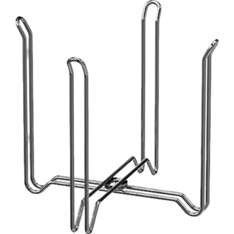 🗑️ HOT SALE | 🥕Foldable Countertop Trash Bag Holder – Stainless Steel Kitchen Waste Rack for Grocery Bags & Food Scraps