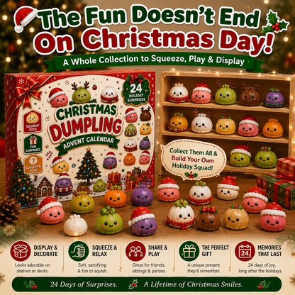 🎅 24 Days of Mini Squishies – Christmas Advent Calendar with Daily Surprises