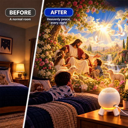 ⏰Today Only -49% OFF🔥✝️ Jesus Loves the Little Children 5D Projection Light – Fill Your Home With Christ’s Love & Heavenly Peace