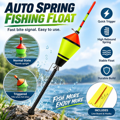 Auto Spring Fishing Float for Freshwater Saltwater Fishing