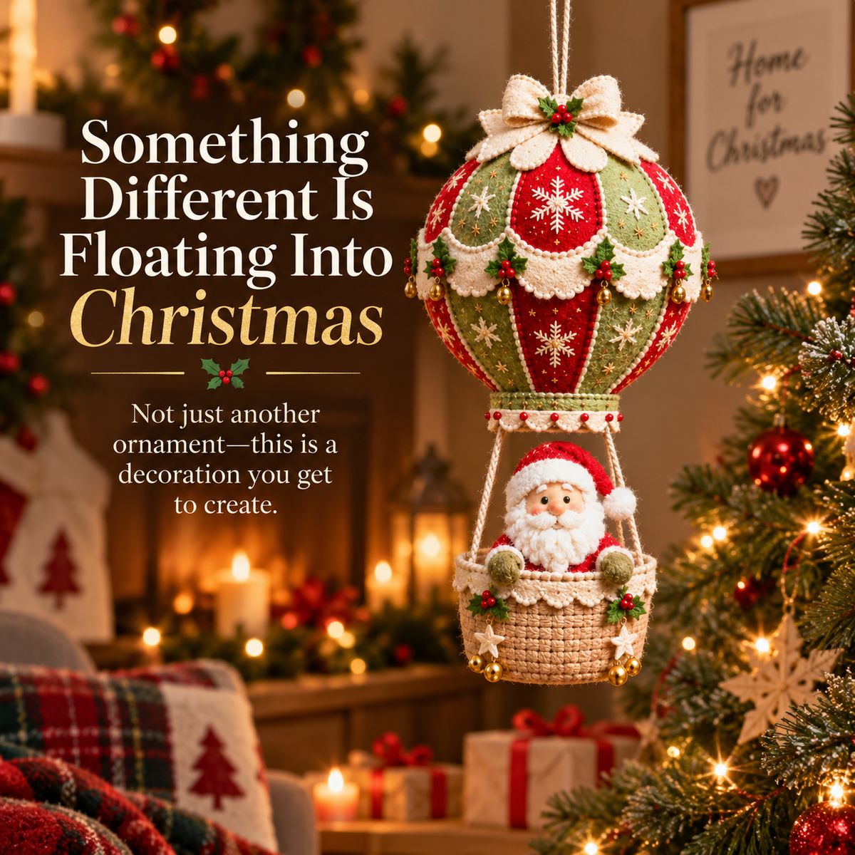 🎅Christmas Hot Air Balloon DIY Kit — Hanging Holiday Decoration Craft