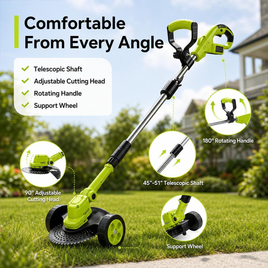 🌿🔥2026 Hot Sale 21V Cordless 3-in-1 Grass Trimmer, Edger & Mini Mower