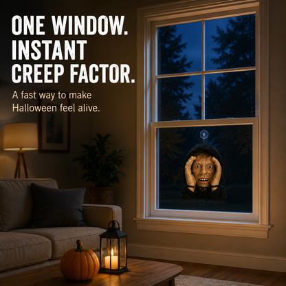 🤣👻Scary Peeper Freak Halloween Decoration – The Ultimate Window Prank! 🎃🧟‍♀️