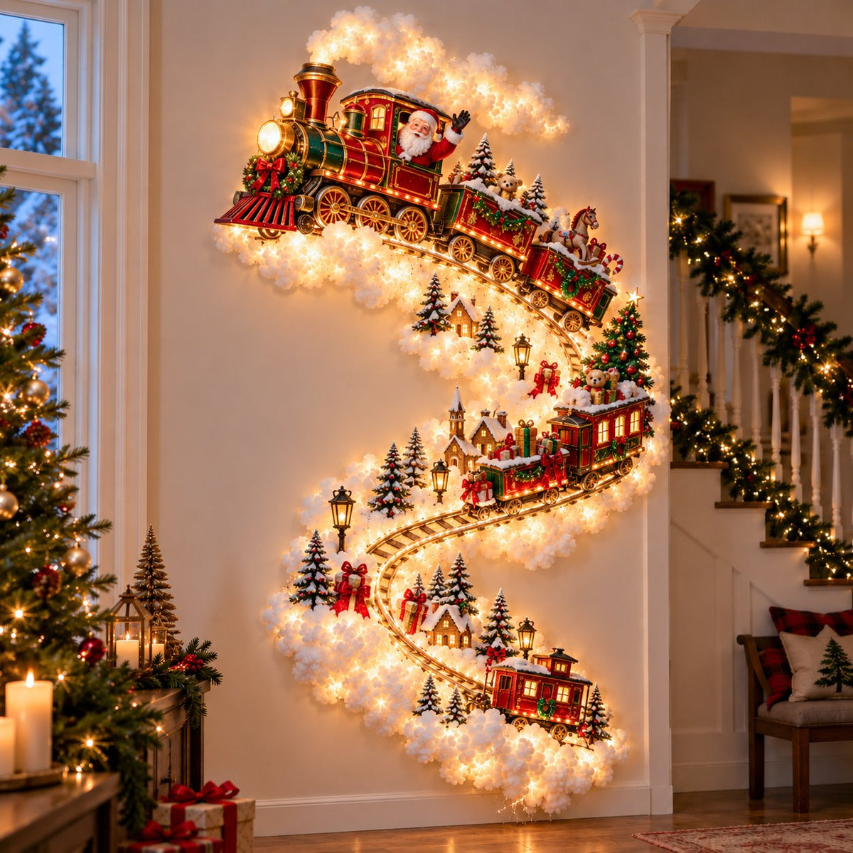 🎄 Christmas Hot Sale - 60% OFF✨ Christmas Magic Trail Wall Light - A Little Christmas Magic, Right on Your Wall