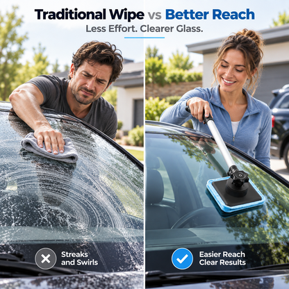 Dual Magnetic Car Windshield Cleaner | Streak-Free Auto Glass Cleaning Kit✨