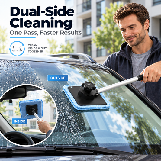 Dual Magnetic Car Windshield Cleaner | Streak-Free Auto Glass Cleaning Kit✨