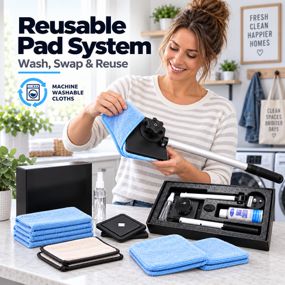 Dual Magnetic Car Windshield Cleaner | Streak-Free Auto Glass Cleaning Kit✨