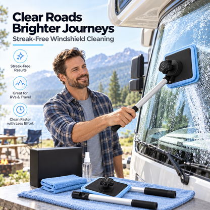 Dual Magnetic Car Windshield Cleaner | Streak-Free Auto Glass Cleaning Kit✨