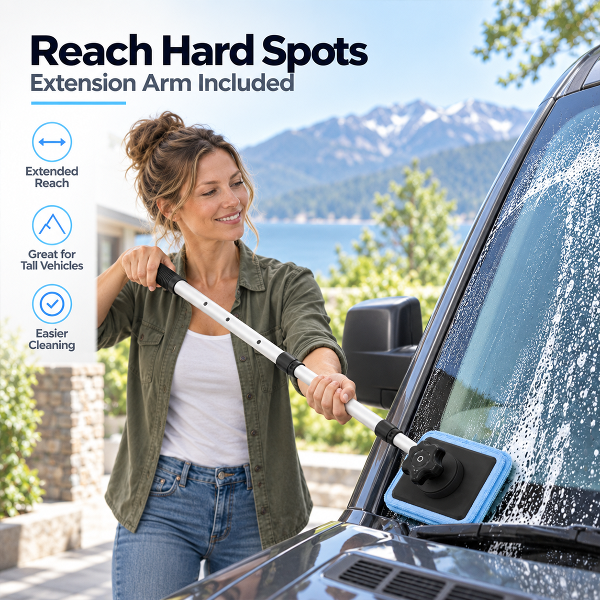 Dual Magnetic Car Windshield Cleaner | Streak-Free Auto Glass Cleaning Kit✨