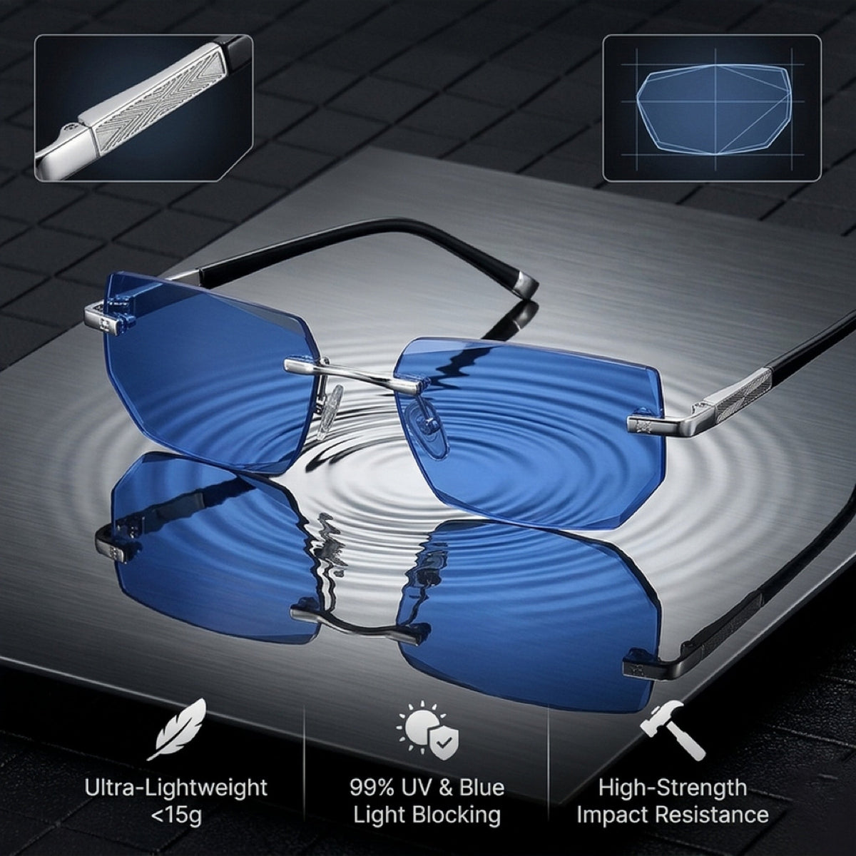 🔥 Intelligent Auto-Focus Zoom Glasses – Near, Mid & Far Vision in One Pair👓