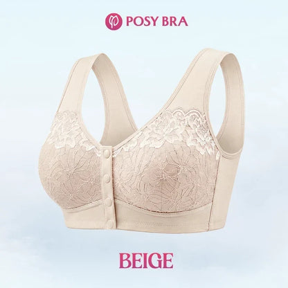 Posy Bra - Front Closure Breathable Cotton Lifting Bra for Seniors