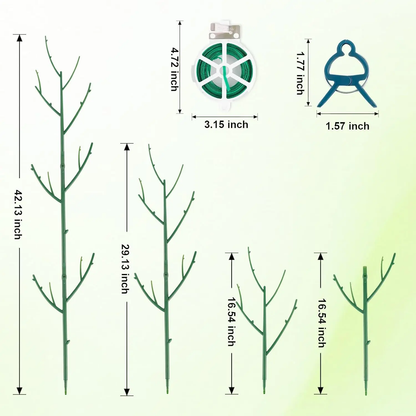 🌿 6-Pack Stackable Monstera Plant Support – Extendable Climbing Moss Poles