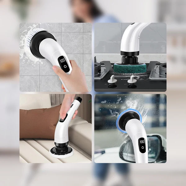 ⚡️8-in-1 Electric Cleaning Brush — 8 Heads, 2 Speeds, Rechargeable