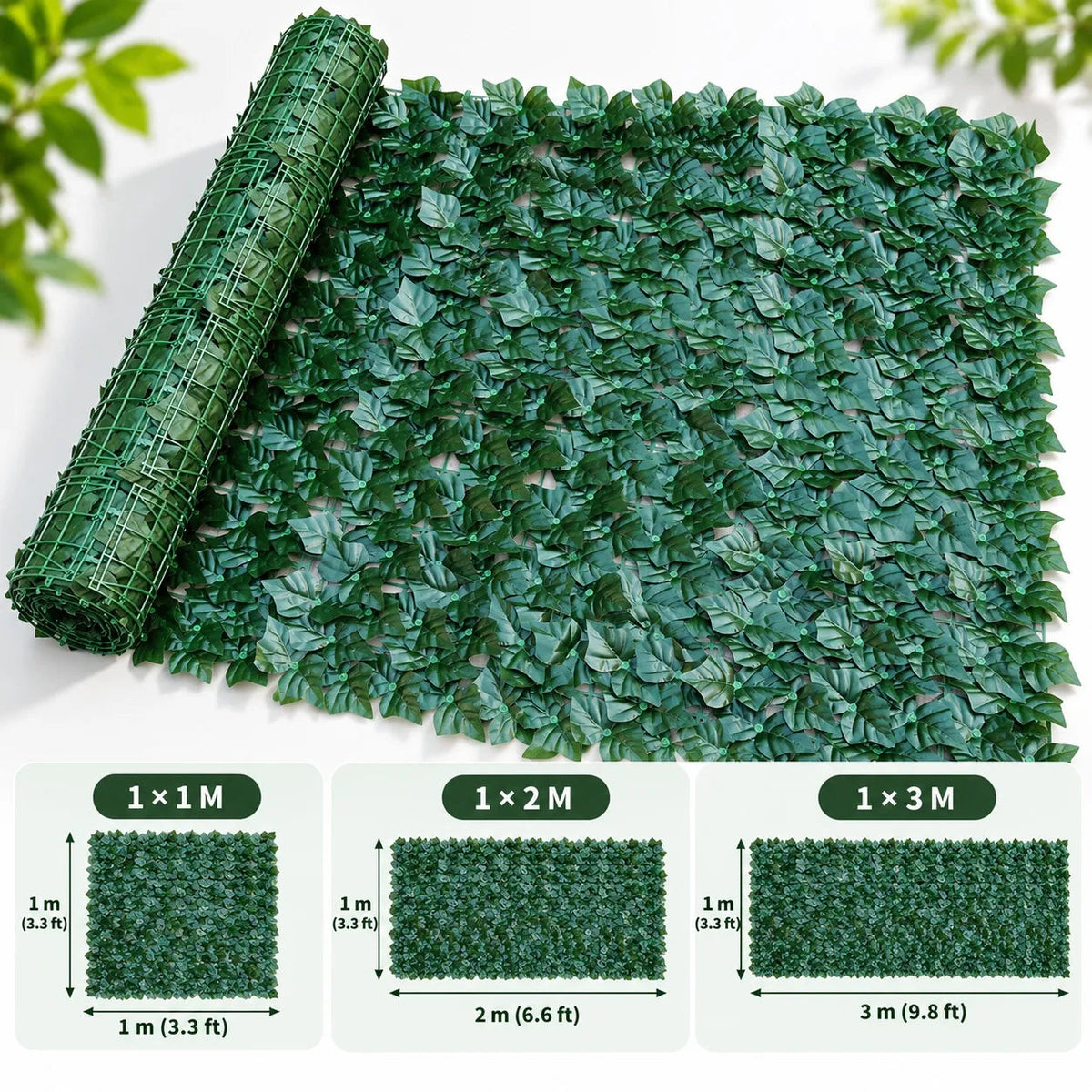 🌿 Artificial Ivy Privacy Screen – Instant Greenery for Fences & Balconies