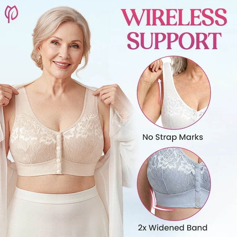 Posy Bra - Front Closure Breathable Cotton Lifting Bra for Seniors