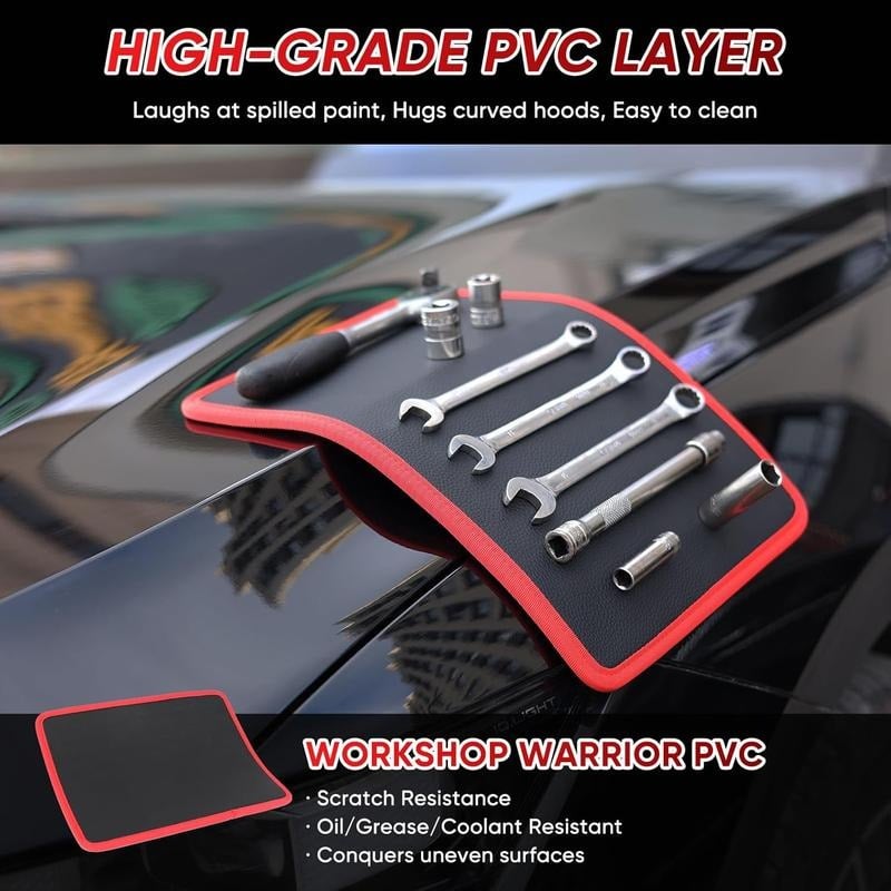 🔧 Flexible Magnetic Tool Mat – Hands-Free Tool Storage for Garage & Auto Repair