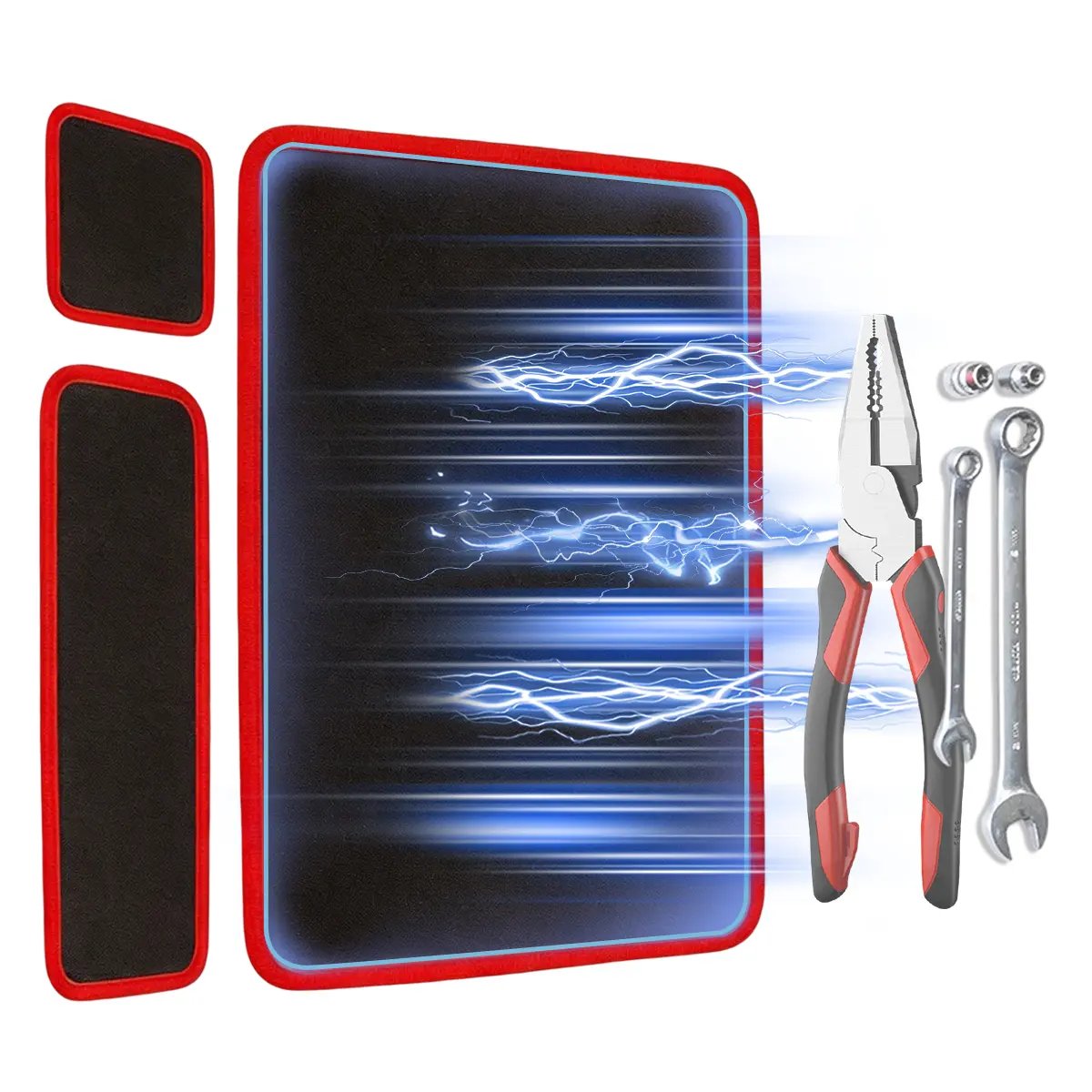 🔧 Flexible Magnetic Tool Mat – Hands-Free Tool Storage for Garage & Auto Repair