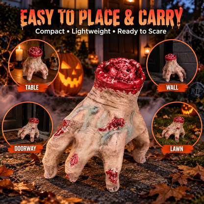 🎃Crawling Severed Hand Prop – Moving Halloween Horror with Creepy Sound👻