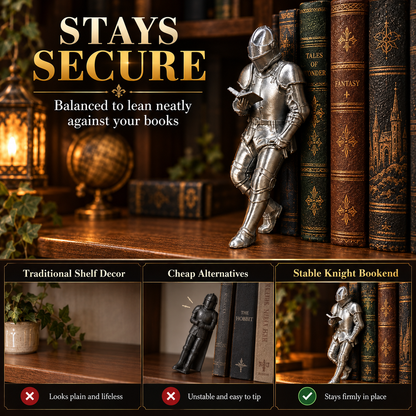 Medieval Knight Bookshelf Decor & Fantasy Book Nook Figurine ⚔️