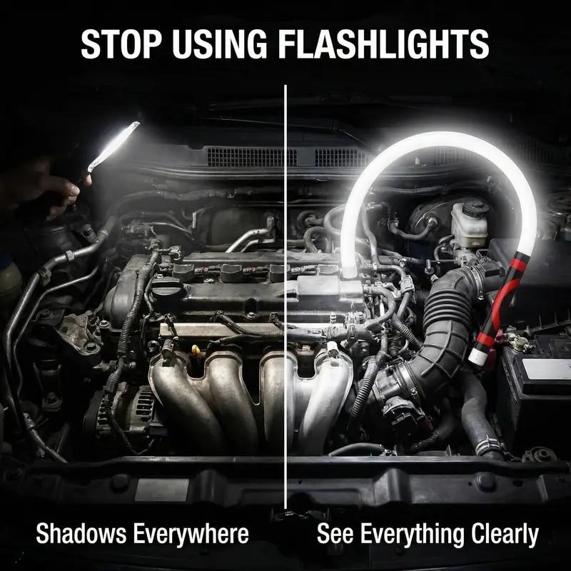 🔧 Bendable LED Work Light – Hands-Free Lighting for Tight, Dark Spaces