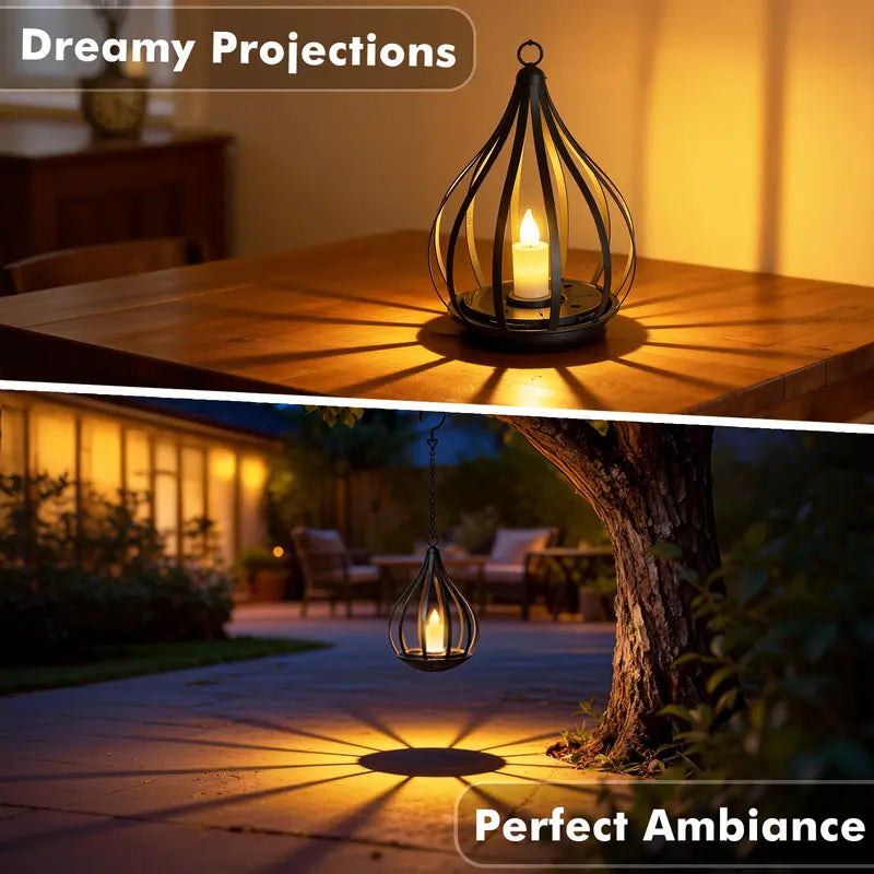 ☀️Solar Teardrop Lantern — Flickering Candle Light for Garden & Patio