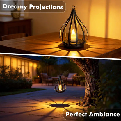 ☀️Solar Teardrop Lantern — Flickering Candle Light for Garden & Patio
