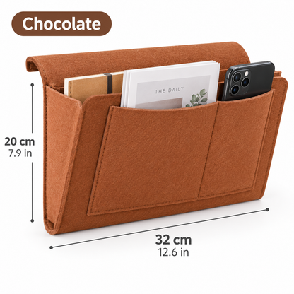 🛏️ Bedside Storage Organizer – Keep Phones, Books & Remotes Within Reach