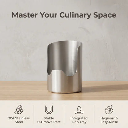 ✨Thickened Stainless Steel Utensil Organizer, Rust Resistant Easy to Clean