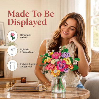 🌹DIY Blooming Flower Bouquet Kit — Create Handmade Flowers & Display Them