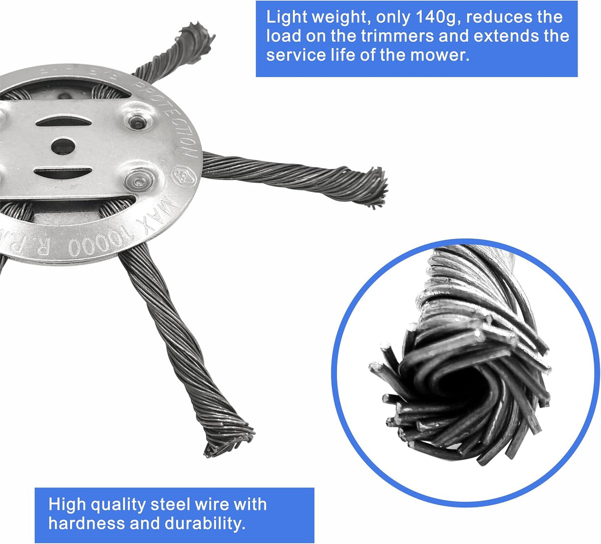 🌿 Steel Wire Weeding Head – Clean Driveways, Paver Gaps & Garden Edges with Less Hassle