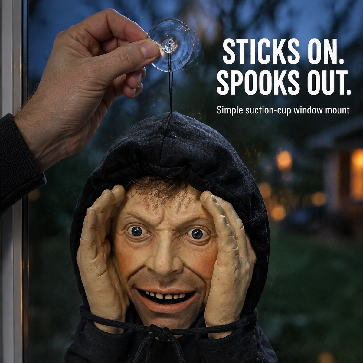 🤣👻Scary Peeper Freak Halloween Decoration – The Ultimate Window Prank! 🎃🧟‍♀️