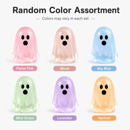 👻Glow-in-the-Dark Ghost Beads | Cute Resin Halloween Decor