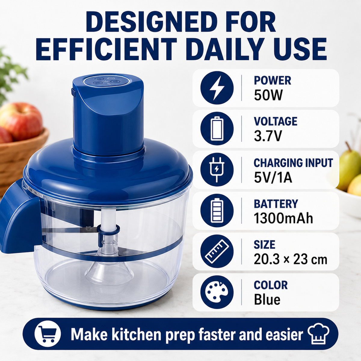 ⚡Electric Fruit & Vegetable Peeler - 50W 5-Blade Rechargeable Kitchen Tool