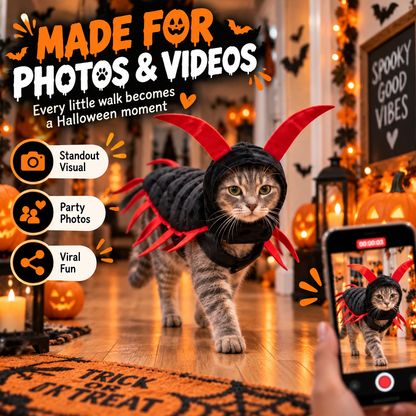 🐛Halloween Cat And Centipede Costume