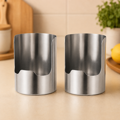 ✨Thickened Stainless Steel Utensil Organizer, Rust Resistant Easy to Clean
