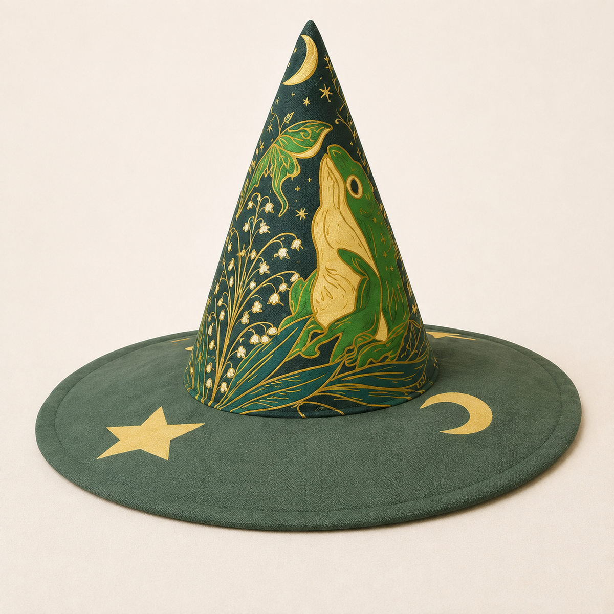 🧙‍♀️Quilted Patchwork Witch Hat – Choose Your Magical Pattern ✨