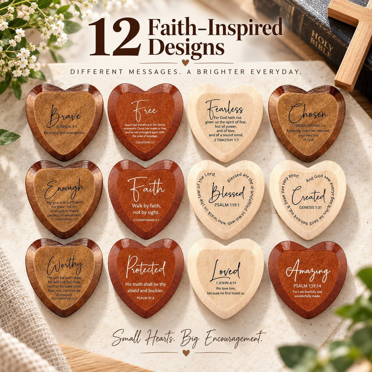 💯 49% off✝️Christian Pocket Heart Gift Set(Set of 12)