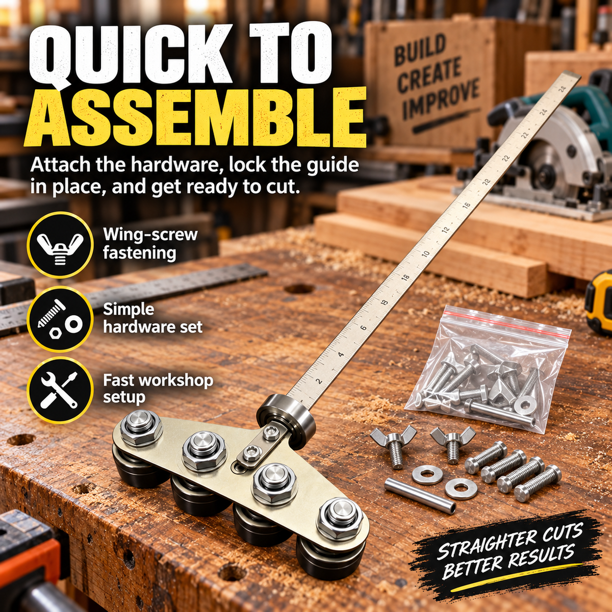🔩 Straight-Edge Double Axis 50cm Positioning Calipers