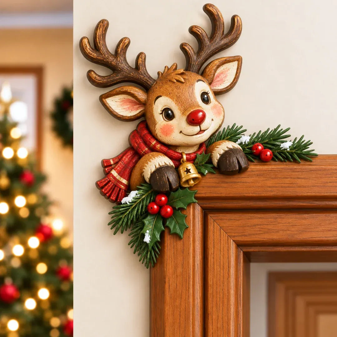 🎅Christmas Peekaboo Door Decor – A Little Holiday Surprise Around Every Corner