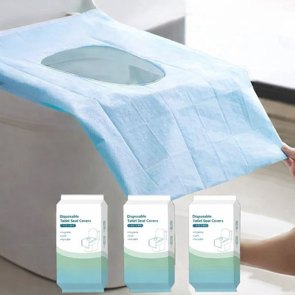 Extra-Large Disposable Toilet Seat Covers – Waterproof Travel Liners