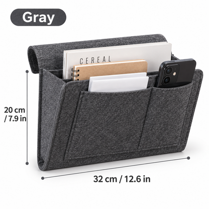 🛏️ Bedside Storage Organizer – Keep Phones, Books & Remotes Within Reach
