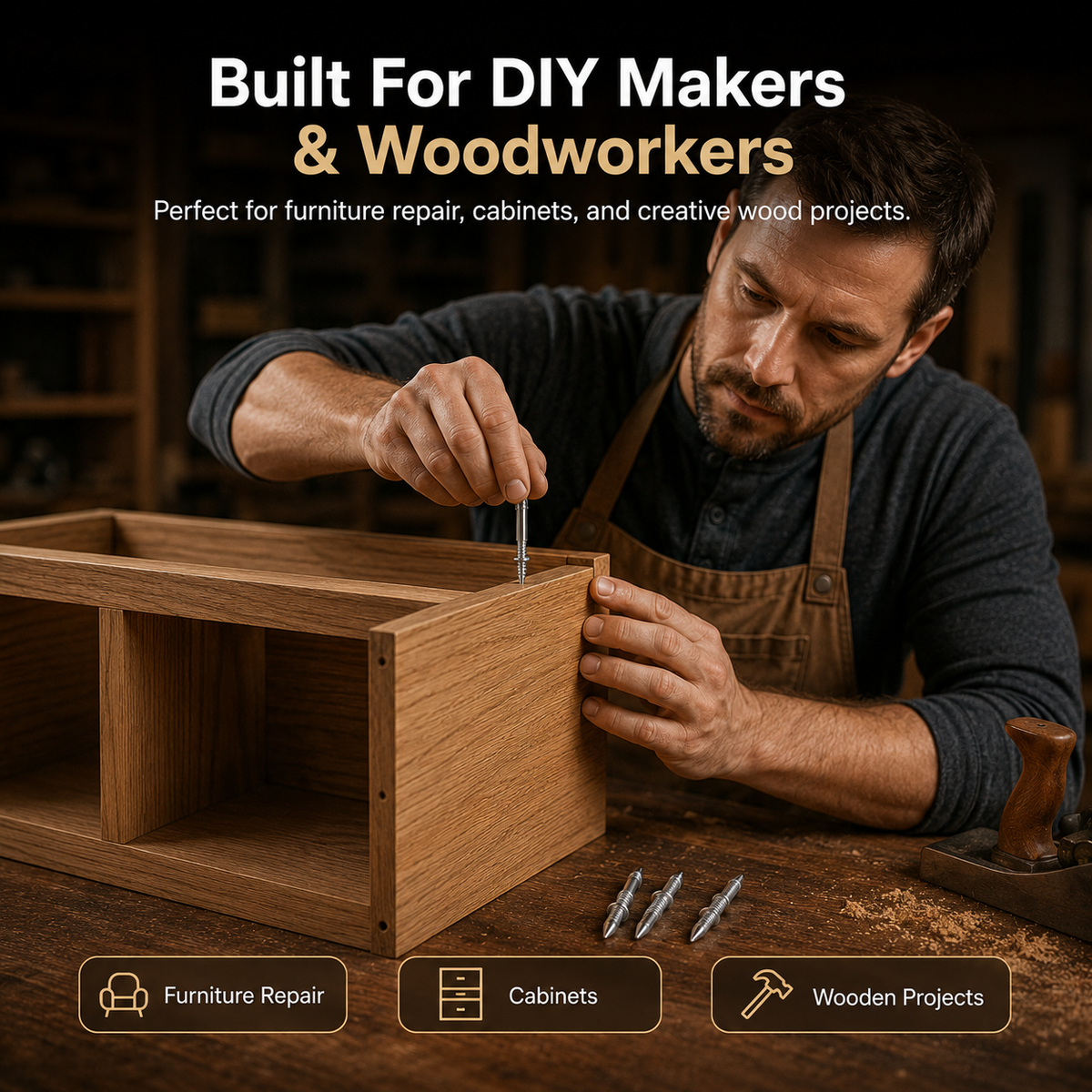 Invisible Double Head Wood Joint Nails