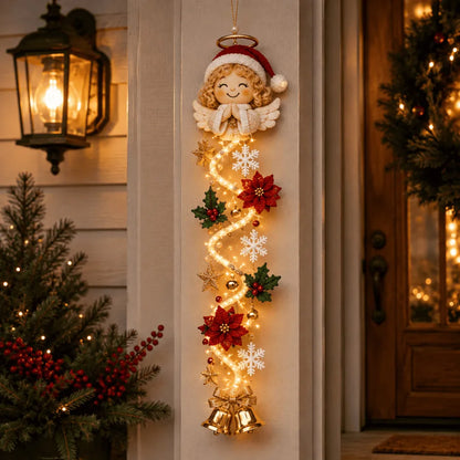 🎄✨ Light-Up Christmas Door Hanger – 6 Festive Holiday Designs