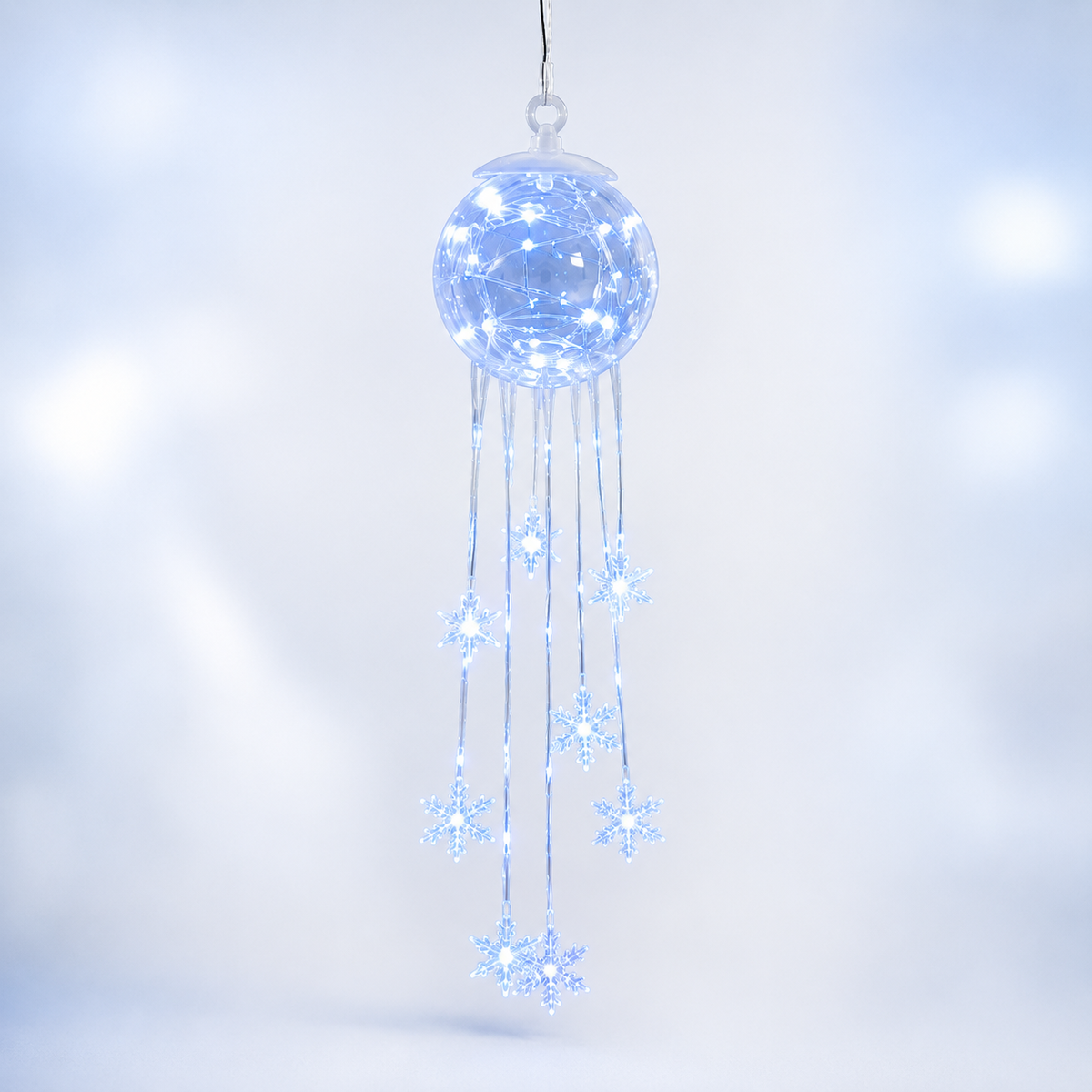 ❄️Icy Glow Hanging Ornament™ — Crystal Snowflake Christmas Décor
