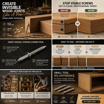 Invisible Double Head Wood Joint Nails